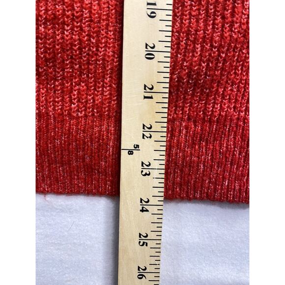 Style And Co Knit Long Sleeve Sweater Red Stretch Soft - Picture 6 of 6